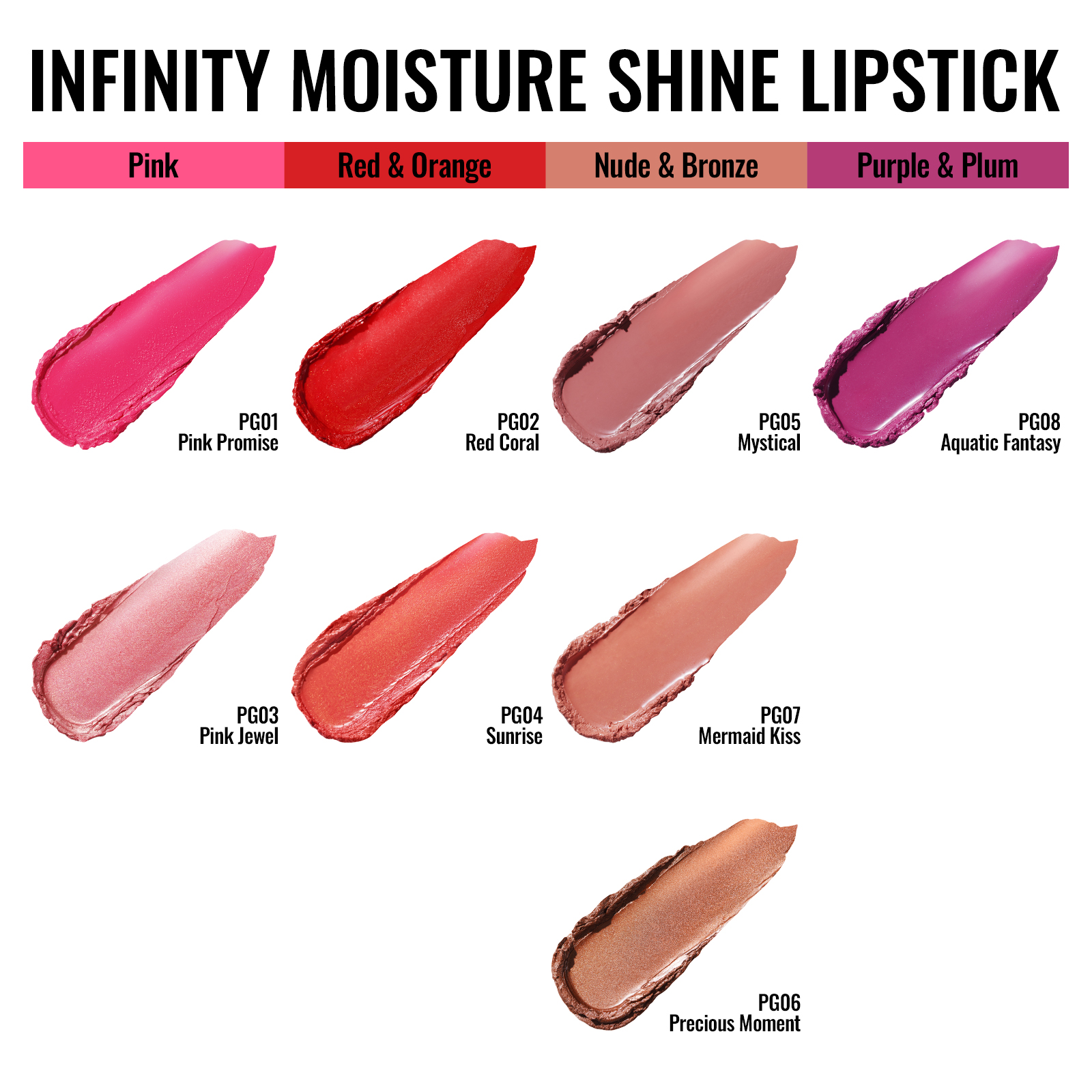 02 Infinity Moisture Shine Lipstick-All Color-1600X1600 02 Infinity Moisture Shine Lipstick-All Color-1600X1600