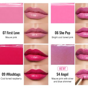 02 (Mb）Moisture Shine Tinted Lipstick-05 Lips Swatch-01 Pink-600×450