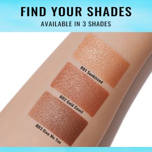 02 Sunkissed Bronzer-A+-05 Face Swatch-01 Arm Swatch-600×450