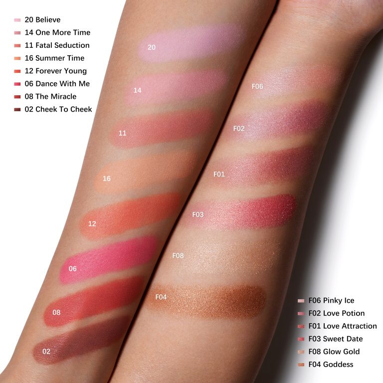 03 Blush Mono _ Blush Mono Frost All Shades Arm Swatch