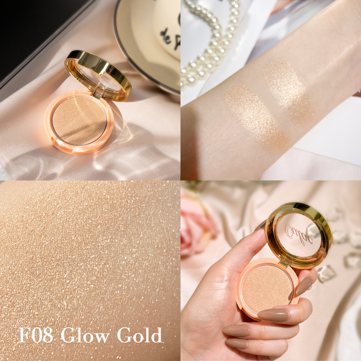 04 Blush Mono Frost-F08-Glow-Gold-Product-Scene-Texture-Model 04 Blush Mono Frost-F08-Glow-Gold-Product-Scene-Texture-Model