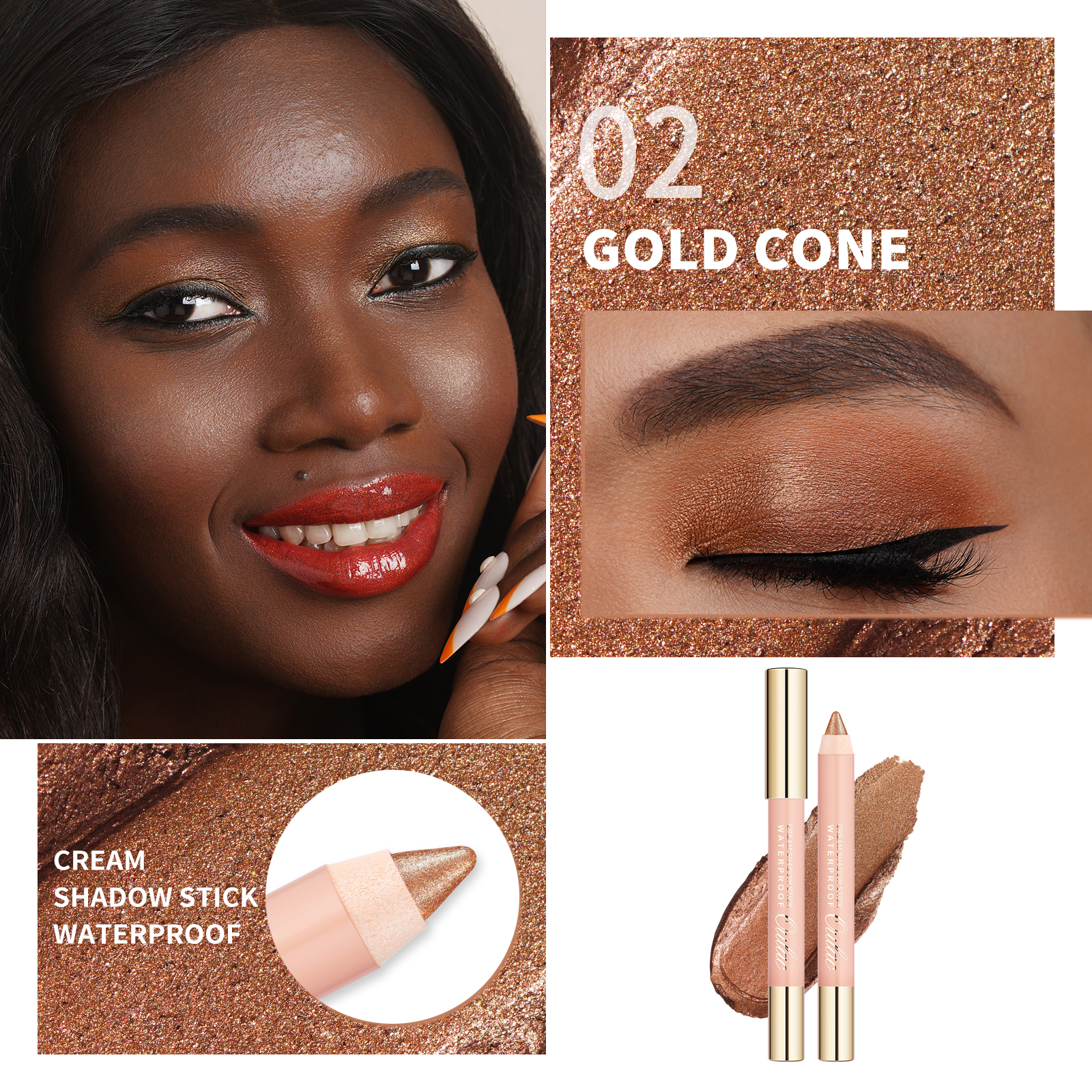 04 Cream Shadow Stick Waterproof-02 Gold Cone-Feature-1600X1600 04 Cream Shadow Stick Waterproof-02 Gold Cone-Feature-1600X1600