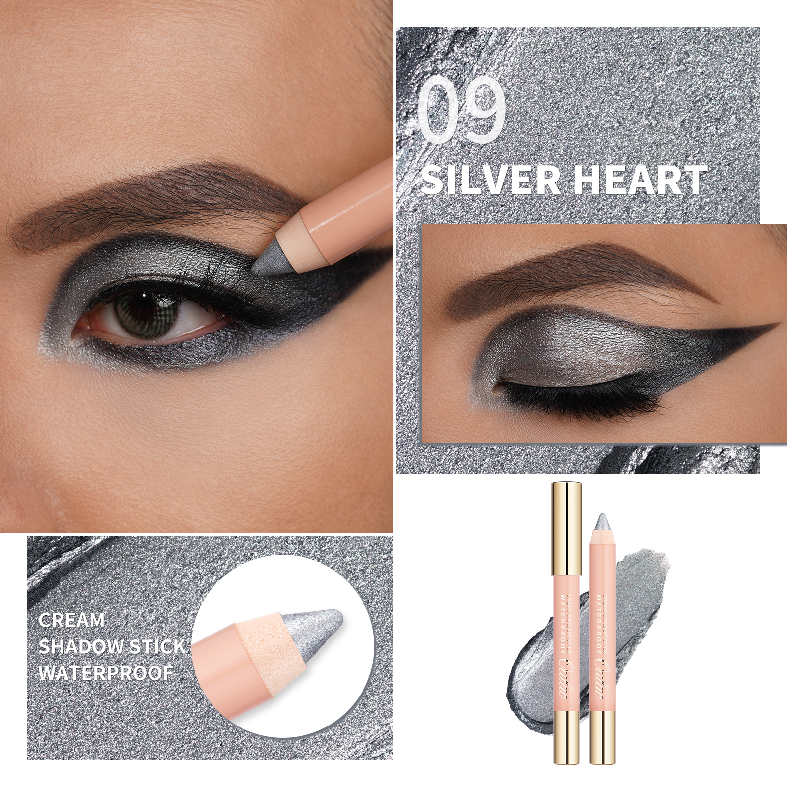 04 Cream Shadow Stick Waterproof-09 Silver Heart-Feature-1600X1600 04 Cream Shadow Stick Waterproof-09 Silver Heart-Feature-1600X1600