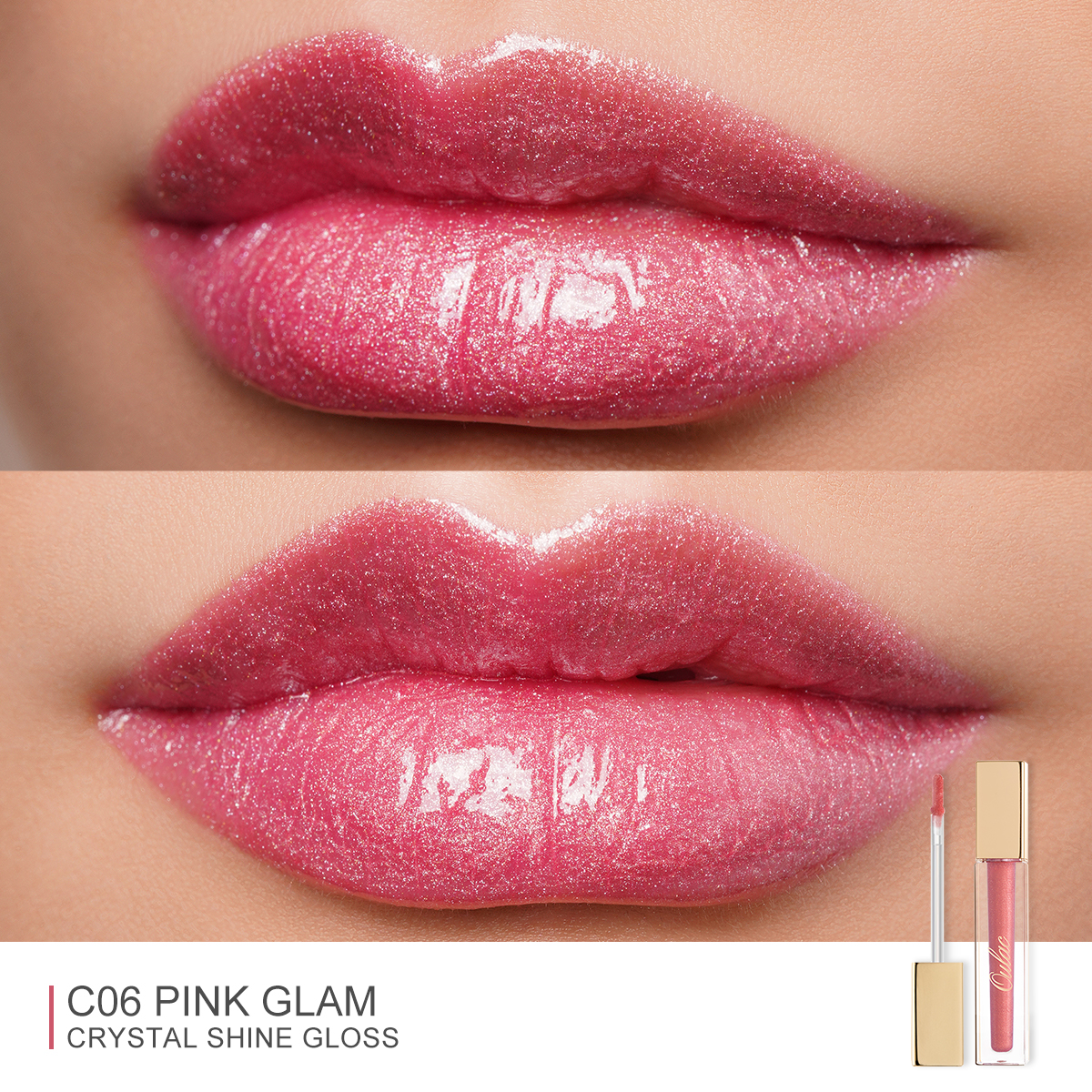 04 Crystal Shine Gloss C06 Pink Glam 04 Showcase