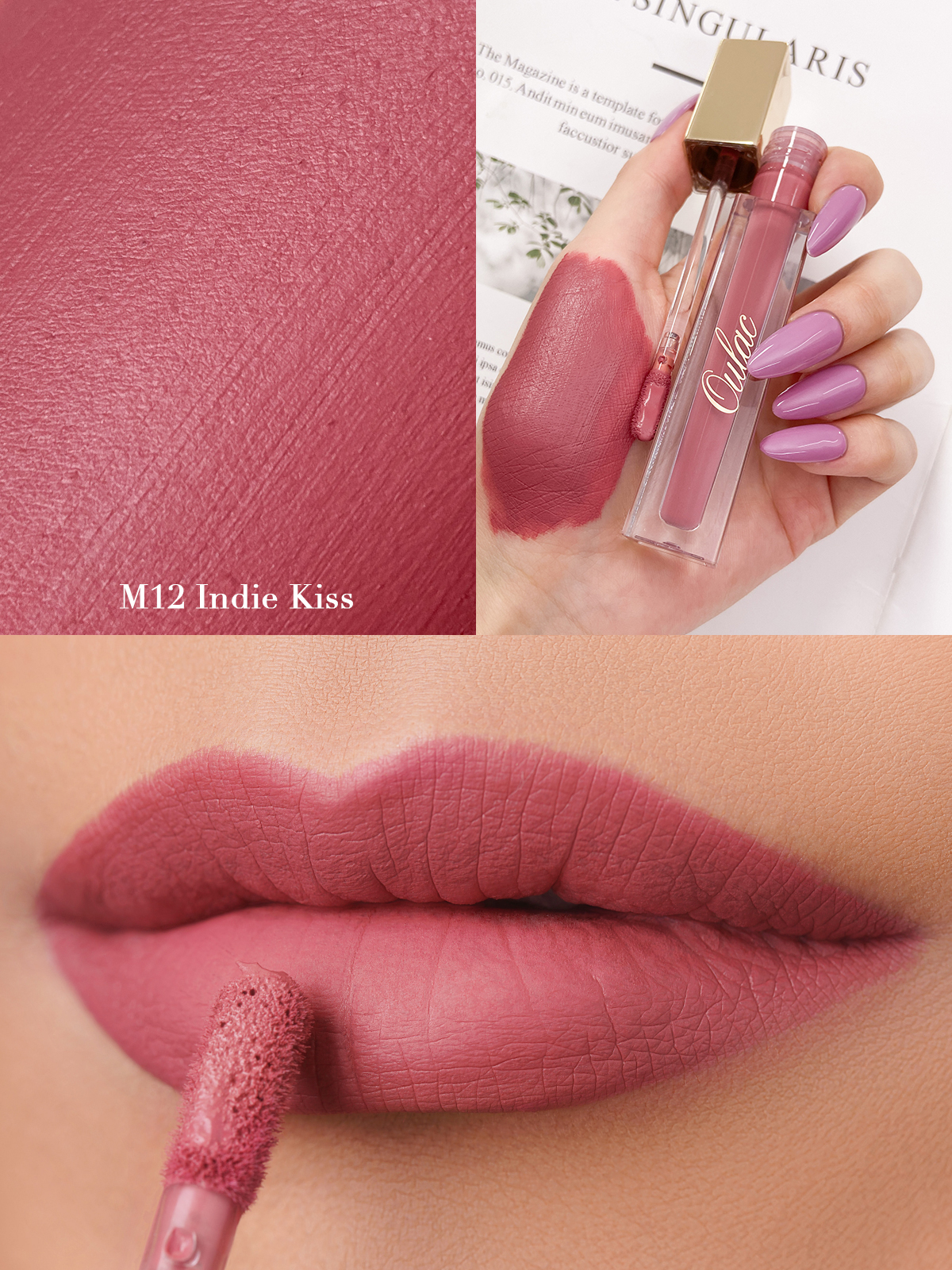 04 Kissproof-Liquid-Matte-M12-Indie-Kiss-Product-Scene-Texture-Model 04 Kissproof-Liquid-Matte-M12-Indie-Kiss-Product-Scene-Texture-Model