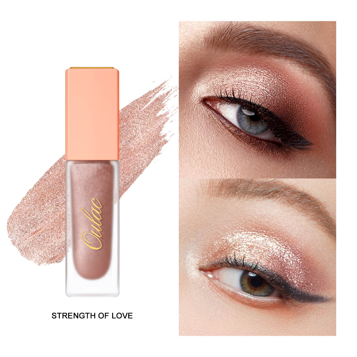 04 Metallic Liquid Shadow 01 Strength Of LOVE Product Color Chart Face Swatch 1200X1200