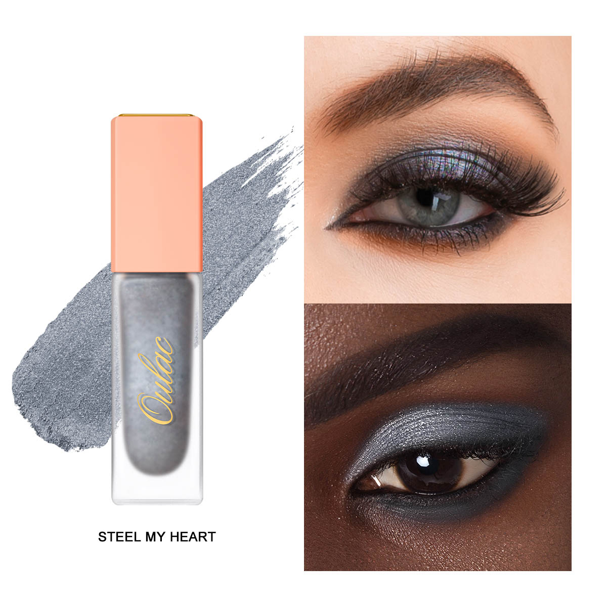 04 Metallic Liquid Shadow 23 Steel My Heart Product Color Chart Face Swatch 1200X1200