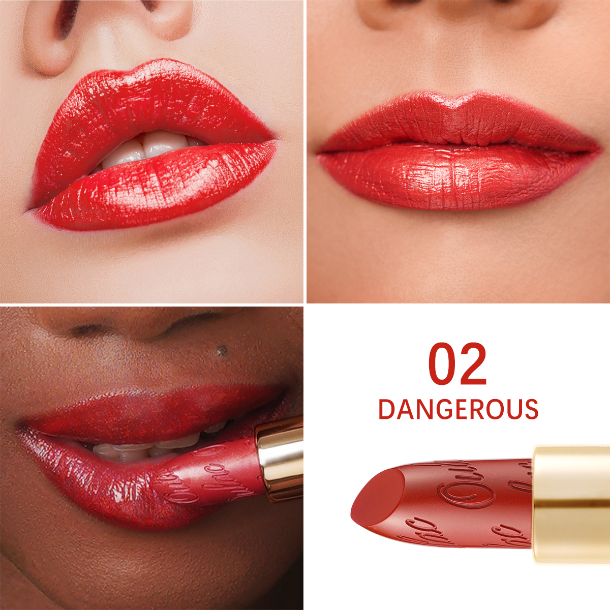 04 Metallic Shine Lipstick 02 Dangerous Product Face Swatch 1200X1200 (2) 04 Metallic Shine Lipstick 02 Dangerous Product Face Swatch 1200X1200 (2)