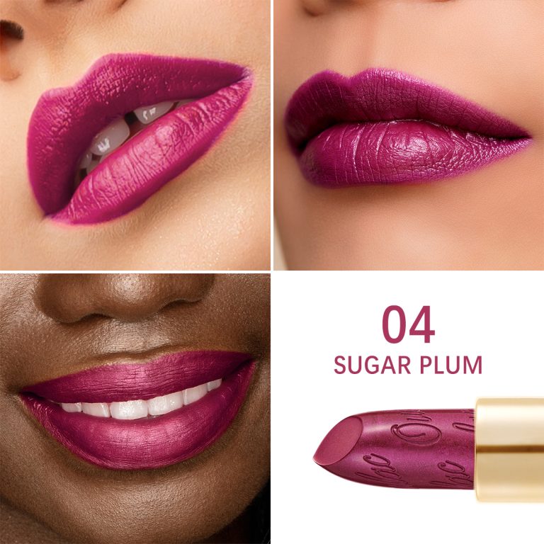 04 Metallic Shine Lipstick 04 Sugar Plum Product Face Swatch 1200X1200 (2)