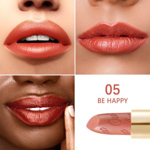 04 Metallic Shine Lipstick 05 Be Happy Product Face Swatch 1200X1200 (2)