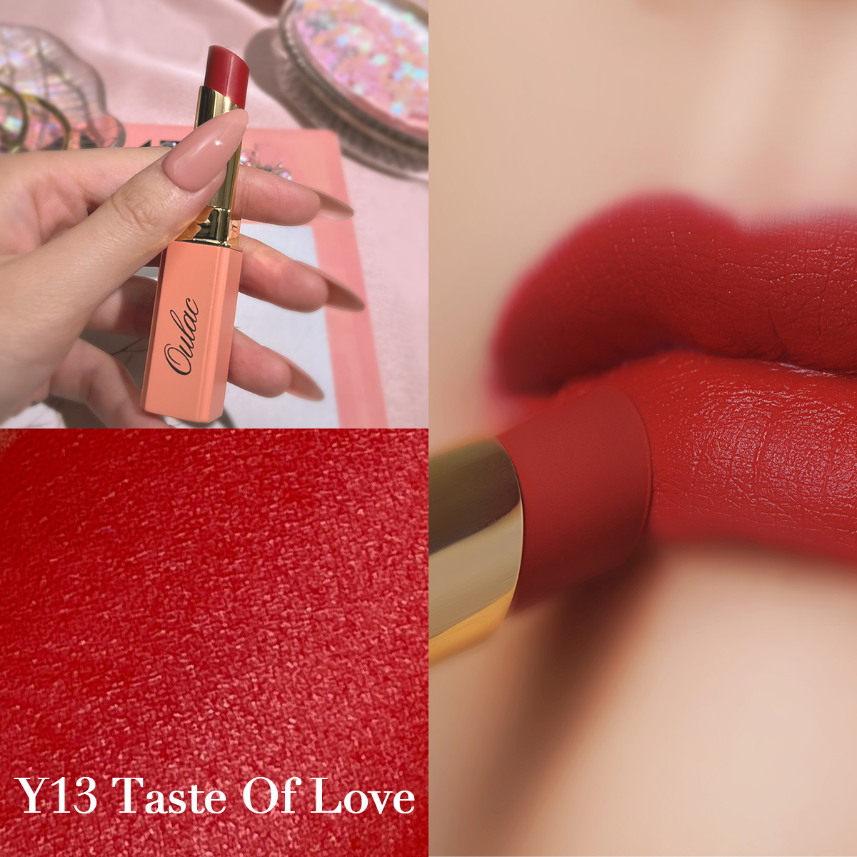 04 Velvet-Matte-Lipstick-Y13-Taste-of-Love-Product-Scene-Texture-Model