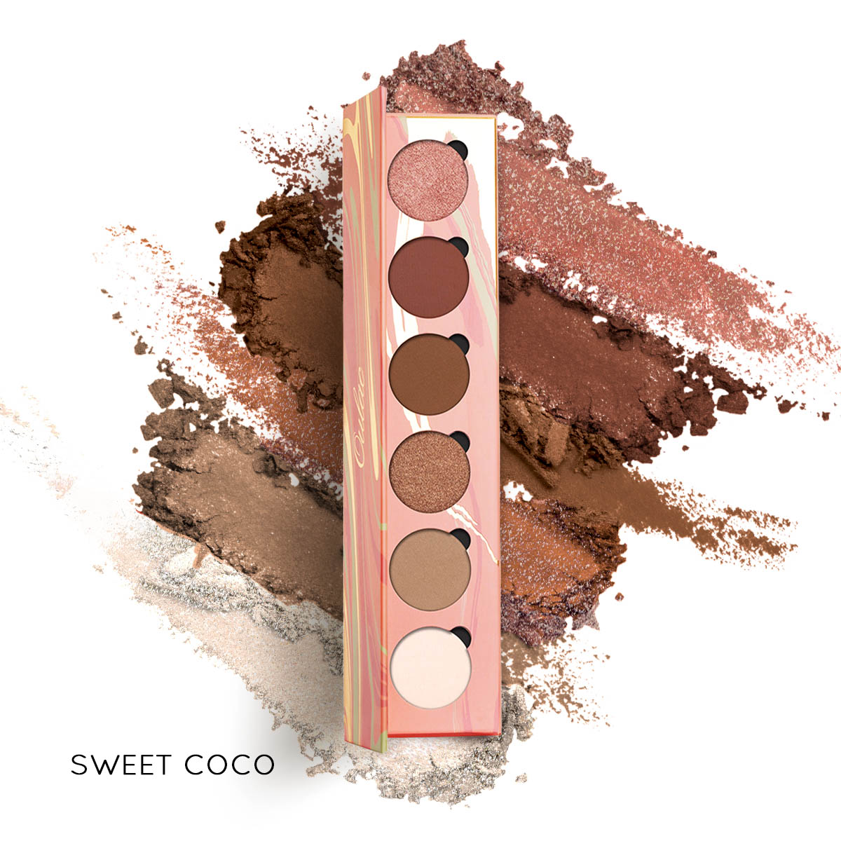 05 6-Shades-Eyeshadow-Palette-Sweet Coco-product-Texture 05 6-Shades-Eyeshadow-Palette-Sweet Coco-product-Texture