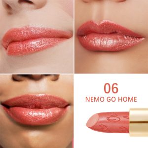 Metallic Shine Lipstick 06 Nemo Go Home Product Face Swatch 1500X1500