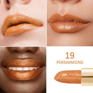 Metallic Shine Lipstick 19 Persimmons Product Face Swatch 1500X1500
