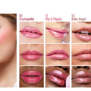 (PC）Metallic Shine Lipstick-Face Swatch-Renew-01-Pink（1464×600）