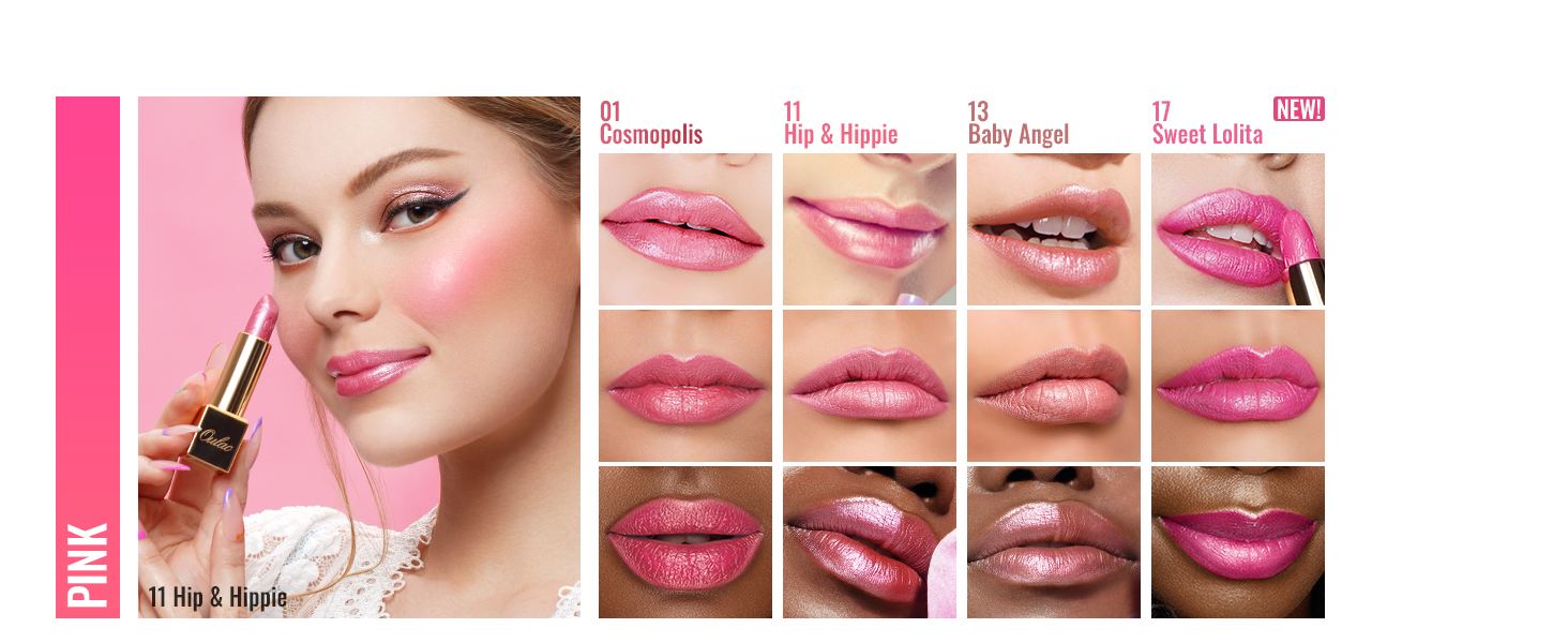 (PC）Metallic Shine Lipstick-Face Swatch-Renew-01-Pink（1464×600）