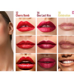 (PC）Metallic Shine Lipstick-Face Swatch-Renew-02-Red _ Gold（1464×600）